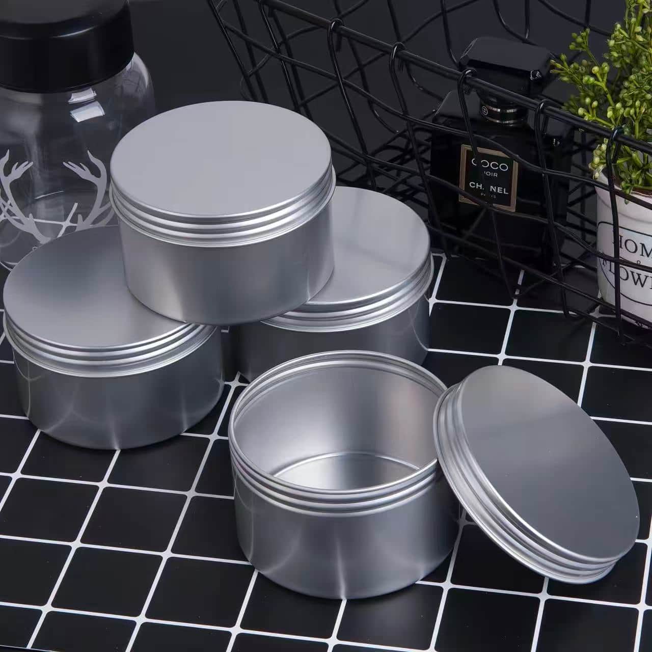 Custom Printed Round Tin Box (Tea / Candle / Gift)